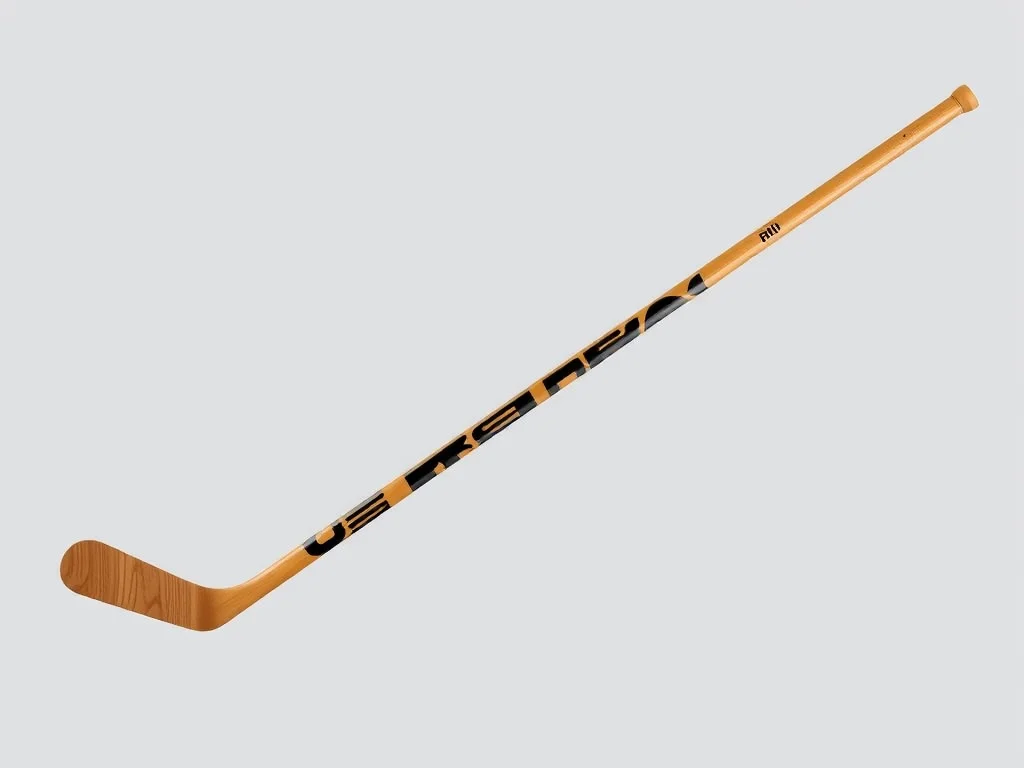 Static digital image of a hockey stick