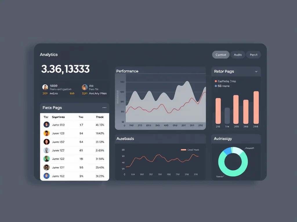 Static image of performance analytics dashboard