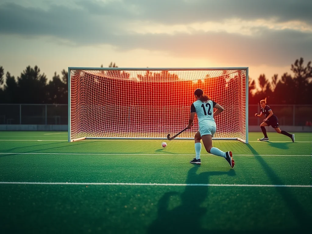 Static depiction of a penalty shootout moment