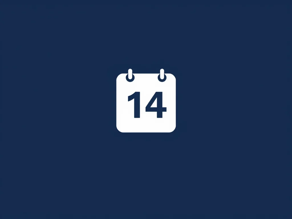 Static calendar icon